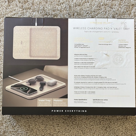 Wireless Charging Pad with Valet Tray - Picture 2 of 2